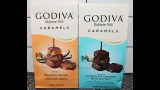 Godiva Caramels: Milk Chocolate Original Recipe & Dark Chocolate Caramel with Sea Salt Review