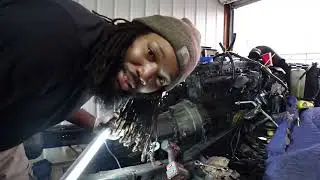 2G Cummins transmission removal...the build is finally coming together!!