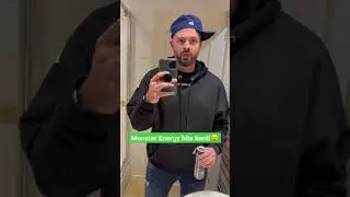 1st time trying monster energy😵 #shorts #tiktok #funny #monsterenergy