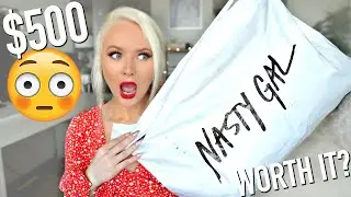 FIRST TIME TRYING NASTY GAL.... $500+ TRY ON HAUL!