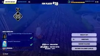Fortnite: Mission to Hit Enemy with Icarus Wings Dive Bomb Attack... Done. 19th Place