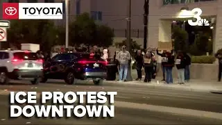 Protesters in Las Vegas rally against ICE after Minnesota shooting