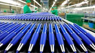 How MILLIONS Of Blue Ink Pens Are Made In Factory | Blue Ink Uncovered