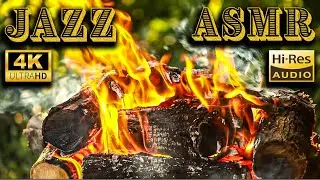🔥🎷 Mysterious Jazz &bull; Noir Nights &bull; Fireplace, Rain & Smooth Instrumental Jazz 🌃☔