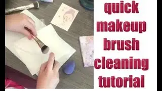 Quick and easy makeup brush cleaning tutorial