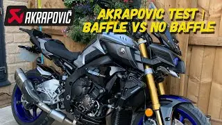 Yamaha MT10 Akrapovic sound check | Baffles in & out | Leovince Decat | MotoUK