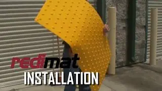 Detectable Warning Systems - RediMat Installation