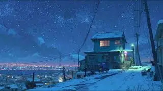 Lofi Hip Hop Beats 🎧 日本の田舎ノスタルジックな雪の夜星空| Lo-Fi Beats to Study to🎧