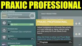 Destiny 2 - how to get praxic professional exotic order (Exotic orders explained)
