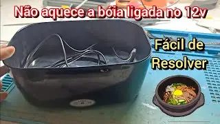 Marmita elétrica (eletric lunch box) não aquece nos 12v só funciona na rede elétrica, resolva fácil