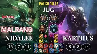 KT Malrang Nidalee vs Karthus Jungle - KR Patch 10.17