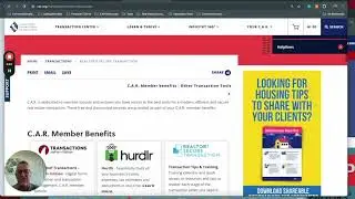 Access zipForms to Start a Transaction in the CAR.org website