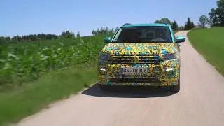 The all new Volkswagen T-Cross - Covered Drive in Makena Turquoise