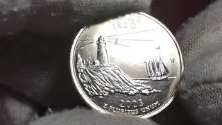 Quarter dollar 2003 State Maine