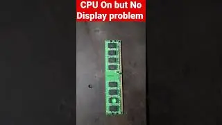 How to fix computer turns on but No Display⚡No signal problem #shorts #shortsfeed #shorts