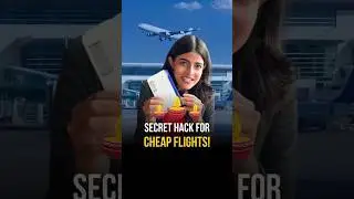 Get cheap flight tickets using this secret hack!! 🚀🚀 #shorts #finance