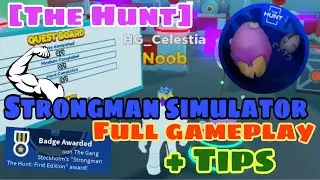 STRONGMAN SIMULATOR TIPS + FULL GAMEPLAY | ROBLOX [THE HUNT]