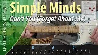 Simple Minds - Don't You Forget About Me guitar lesson