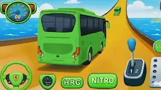 Crazy Bus Mega Ramp Stunts 🚍 Impossible Bus Racing on Sky Tracks | Bus Simulator 2025 Gameplay