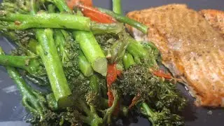 Salmon & Steamed Broccoli!