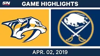 NHL Game Highlights | Predators vs. Sabres &ndash; April 02, 2019