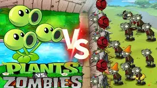 Plants vs Zombies 🌊 Pool Level 4 Gameplay | Tough Water Zombies!