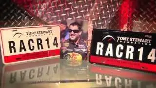 Tony Stewart Foundation RACR 14 License Plates