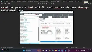 Redmi 14c poco c75 dual Imei repair without herdwere dft pro tool