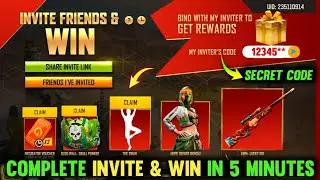 HOW TO COMPLETE INVITE FRIEND AND WIN EVENT | FREE FIRE NEW EVENT | INVITE FRIENDS FF |FF NEW EVENT