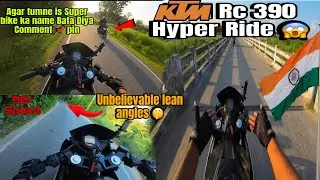 KTM RC 390 HYPER RIDE 😱 | Unbelievable Lean Angles On Small Road 🥵 | Watch till End 🔥