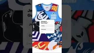 What is it? #guernsey #jersey #choice #opinion #afl #footy