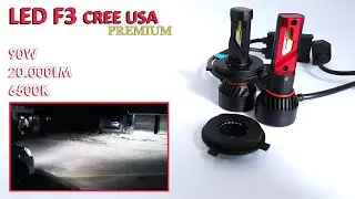 LED F3 Cree USA 20.000LM 90W H4