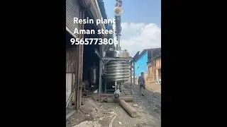 Resin plant work in process #resin #plants #reactor #mixing