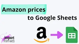 Monitor real-time Amazon prices from Google Sheets