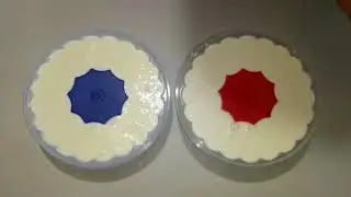 Gelatina de yogur de búlgaros, leche condensada queso y duraznos.