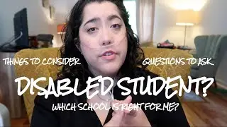 CHOOSING A GRADUATE PROGRAM - DISABLED STUDENT GUIDE