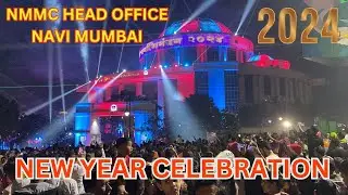 NMMC Head Office in Navi Mumbai | New Year Celebration 2024 | Light Show | CBD Belapur | Maharashtra