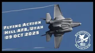Air Traffic at Hill AFB | F-35A Lightning II, F-16C Falcon & USMC KC-130J (Oct 9, 2025)