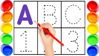 ABCD Dotted Alphabets Learning, VideoPreschool ABCD Dotted Tracing