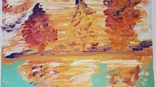 How To Paint Abstract Tree Reflection Canvas #51