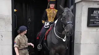 She was TOLD to Bring the horse Forward. 
