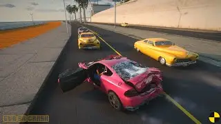 GTA SA Realistic Vehicle Deformation - Crash Testing Real Car Mods  5