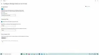 How to Enable Storage Sense & Configuration