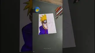 drawing Pain | anime vs realism | part 1 #pain #shorts #narutoshippuden