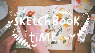 Sketchbook Time ◆ Whimsical Gouache Painting in My Sketchbook