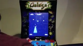 Arcade 1up Galaga and Galaxian gameplay!