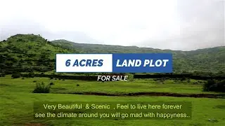 6 Acres Land Plot , 1.25 CR Per Acre Negotiable , Lonavala Hill Station