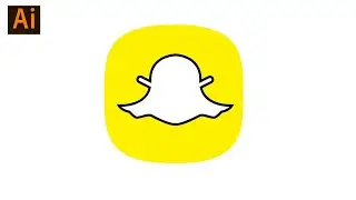 How to Draw Snapchat App in Illustrator