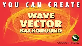 Line Wave Vector Background Created in CorelDraw by LRGWall