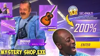 FREE FIRE.EXE - MYSTERY SHOP SPESIAL JUSTIN BIEBER ( ff exe, bug ff, wtf moments )
